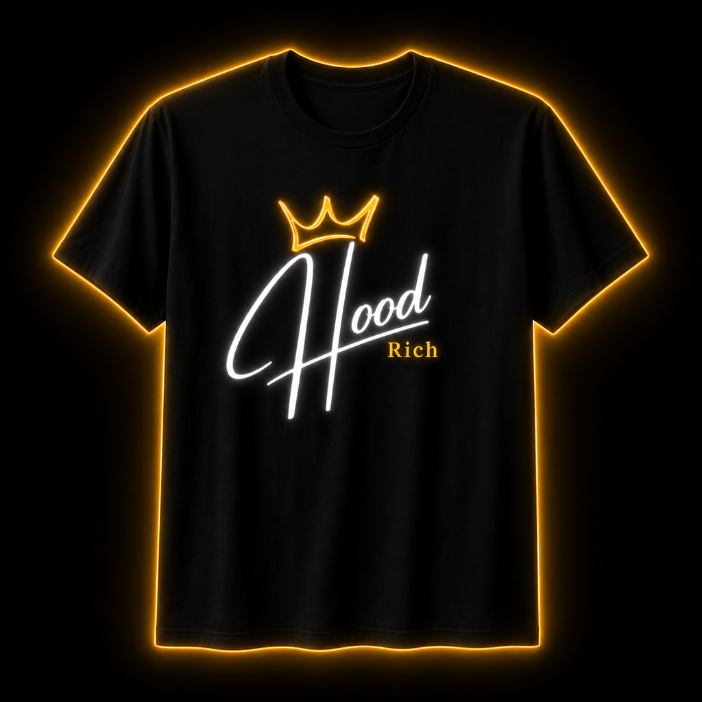 Hood Rich - Black T